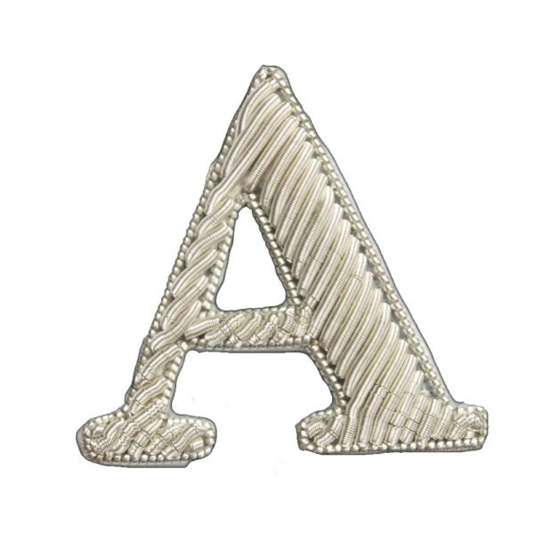 Bullion Hand Embroidery Letters