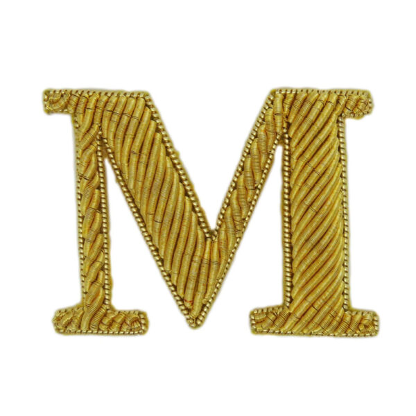 Bullion Hand Embroidery Letters