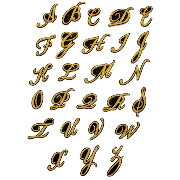 Bullion Hand Embroidery Letters